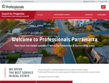 Tablet Screenshot of professionalsparramatta.com.au